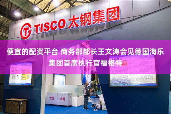 便宜的配资平台 商务部部长王文涛会见德国海乐集团首席执行官福格特