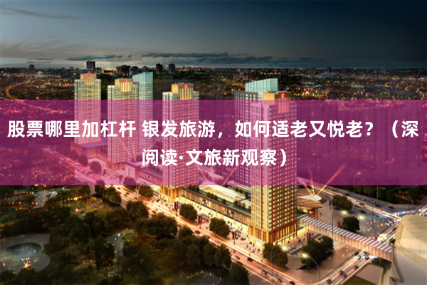 股票哪里加杠杆 银发旅游，如何适老又悦老？（深阅读·文旅新观察）